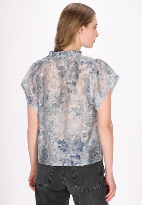Dreimaster Bluse Frauen hellblau - Image 4