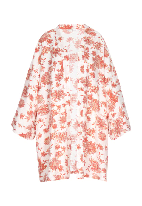 usha Kimono Frauen weiß orange - Image 1