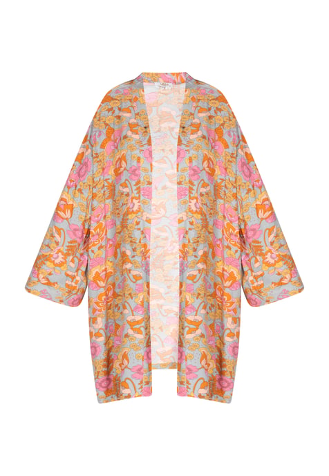 usha Kimono Frauen steingrau mehrfarbig - Image 1