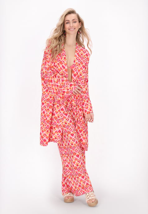 IZIA Kimono Frauen rosa mehrfarbig - Image 3