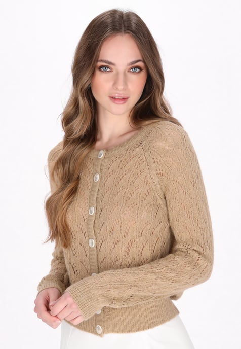 Dreimaster Strickjacke Frauen Beige - Image 3