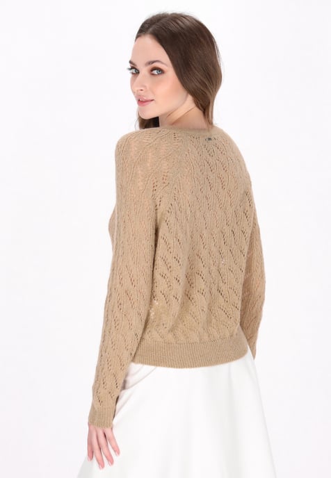 Dreimaster Strickjacke Frauen Beige - Image 4