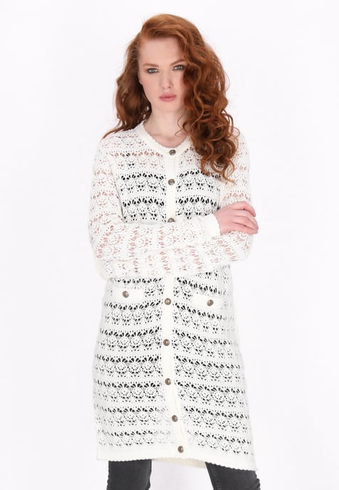 Dreimaster Strickjacke Frauen Weiß - Image 3