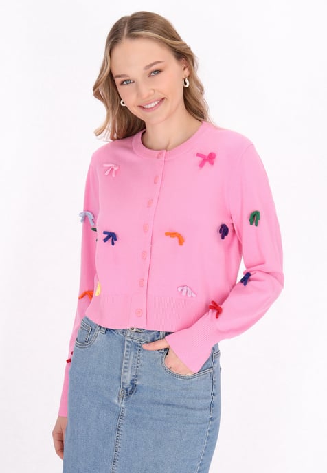 Mymo Strickjacke Frauen Rosa - Image 3