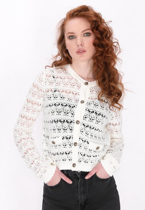Dreimaster Strickjacke Frauen Weiß - Image 3