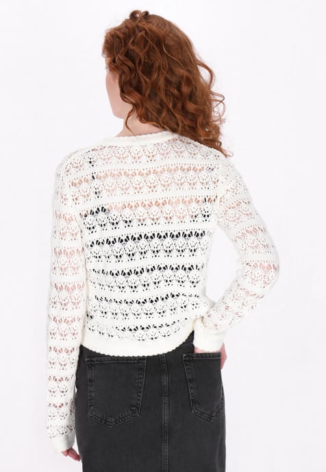 Dreimaster Strickjacke Frauen Weiß - Image 4