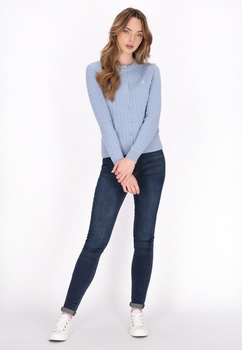 Dreimaster Strickjacke Frauen hellblau - Image 2