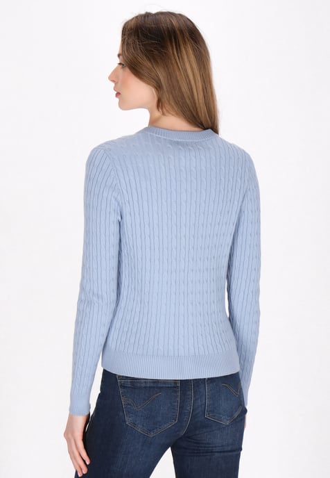 Dreimaster Strickjacke Frauen hellblau - Image 4