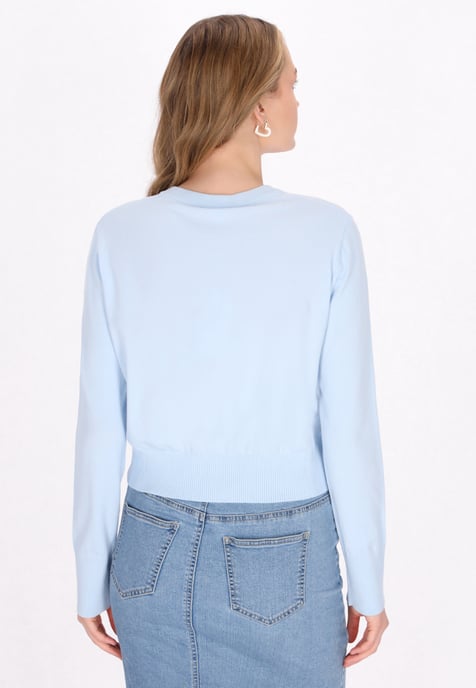 Mymo Strickjacke Frauen hellblau - Image 4