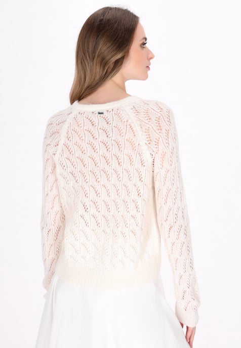 Dreimaster Strickjacke Frauen Weiß - Image 4