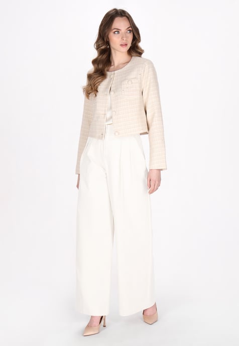 Dreimaster Blazer Frauen hellbeige Glitzer - Image 2