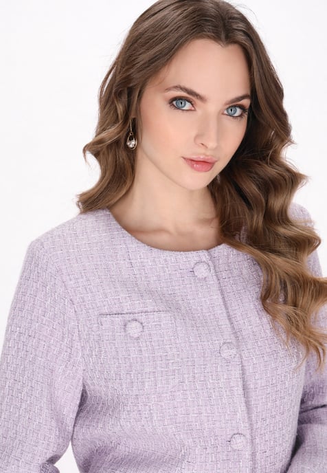 Dreimaster Blazer Frauen heller Lavendel-Glitzer - Image 5