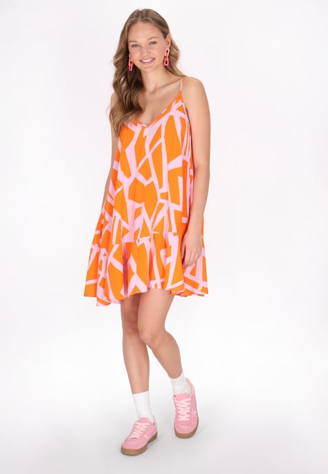 Mymo Kleid Frauen orange rosa - Image 2