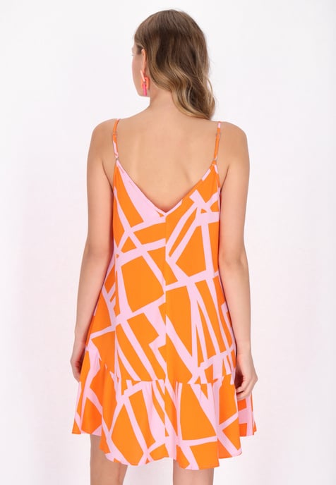 Mymo Kleid Frauen orange rosa - Image 4