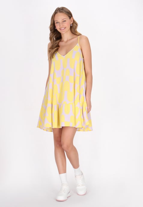 Mymo Kleid Frauen gelber Flieder - Image 2