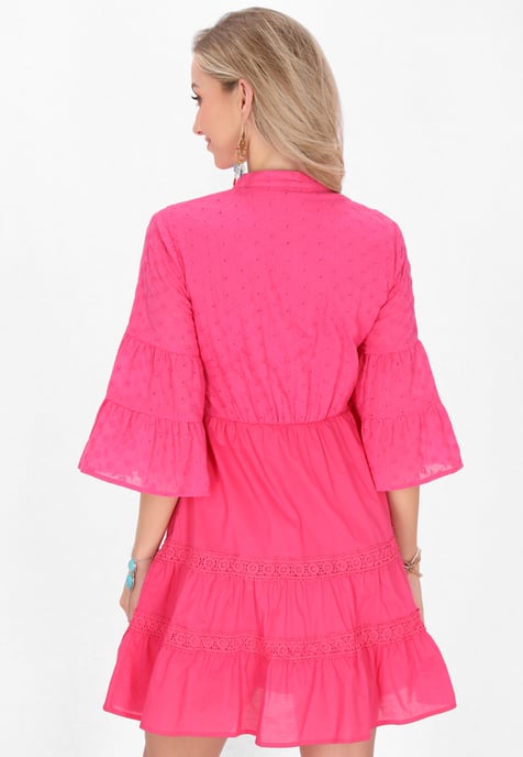 IZIA Kleid Frauen Fuchsie - Image 4
