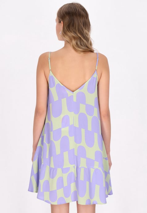 Mymo Kleid Frauen Limetten-Lavendel - Image 4
