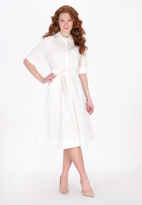 Dreimaster Kleid Damen Weiß - Image 2