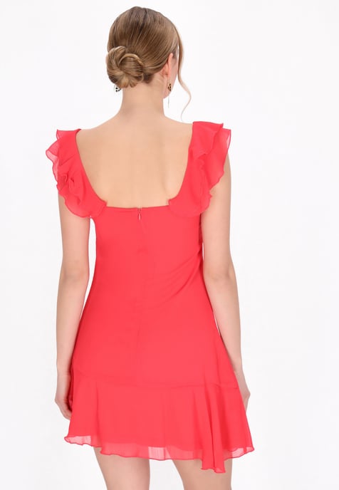 Mymo Kleid Frauen Rot - Image 4