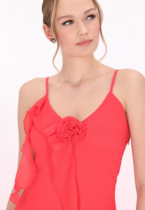Mymo Kleid Frauen Rot - Image 5