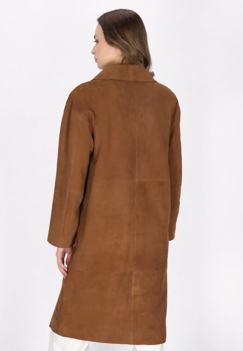 Dreimaster Mantel Frauen Cognac - Image 4