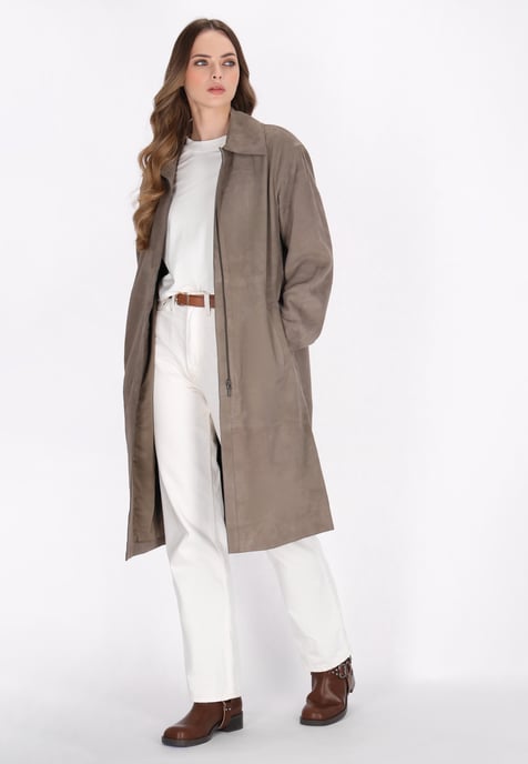 Dreimaster Mantel Frauen taupe grau - Image 2