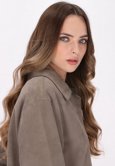 Dreimaster Mantel Frauen taupe grau - Image 5