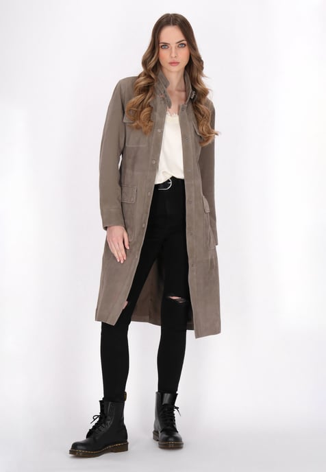 Dreimaster Mantel Frauen taupe grau - Image 2