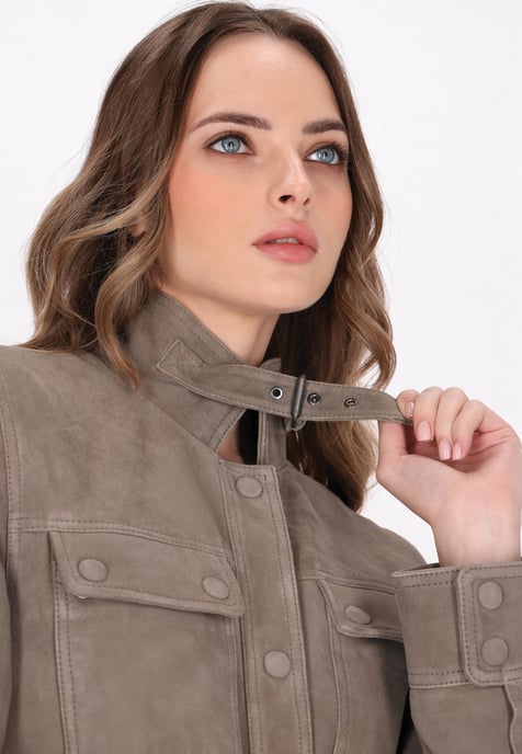 Dreimaster Mantel Frauen taupe grau - Image 5
