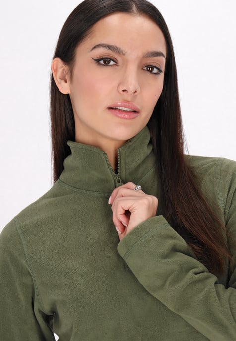 Mymo Fleecepullover Damen khaki - Image 5