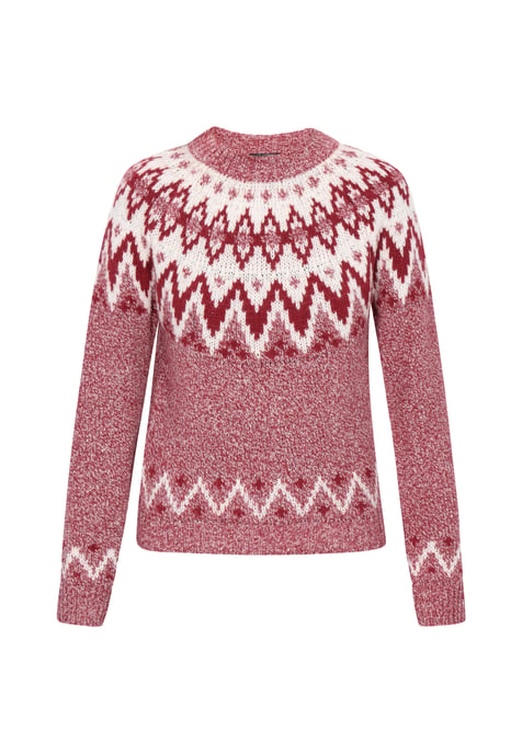 Dreimaster Pullover Frauen Burgunder mehrfarbig - Image 1