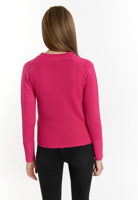 Mymo Strickpullover Damen Rosa - Image 4