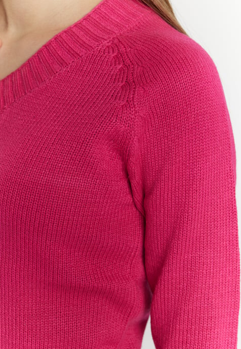 Mymo Strickpullover Damen Rosa - Image 5