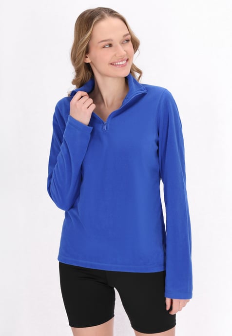 Mymo Fleecepullover Damen KÖNIGSBLAU - Image 3