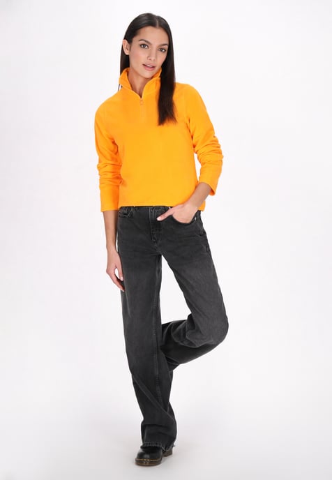 Mymo Fleecepullover Damen höllisch orange - Image 2