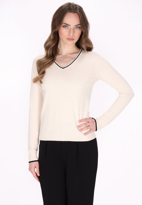 Dreimaster Pullover Frauen Creme - Image 3