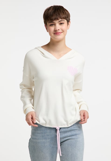 Mymo Strickpullover Damen weiss - Image 3