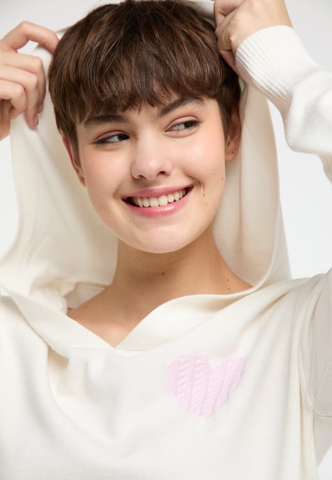 Mymo Strickpullover Damen weiss - Image 5