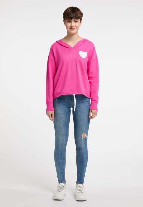 Mymo Strickpullover Damen Rosa - Image 2