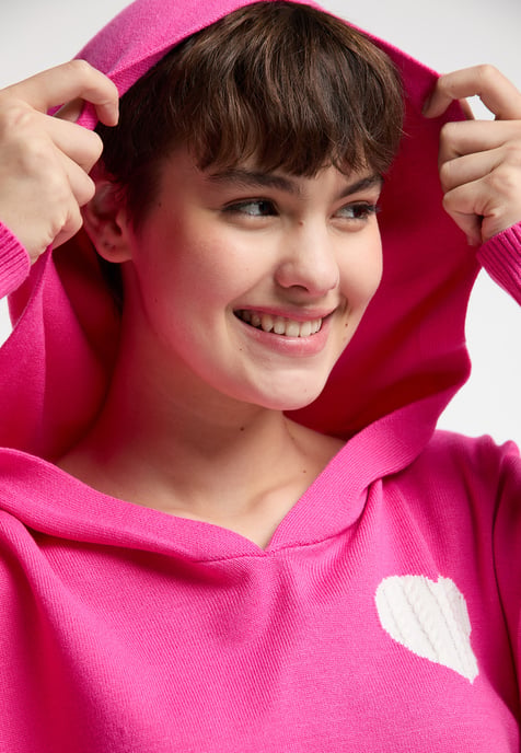 Mymo Strickpullover Damen Rosa - Image 5