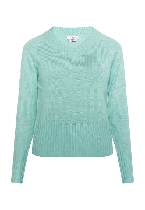 Mymo Strickpullover Damen Aqua - Image 1