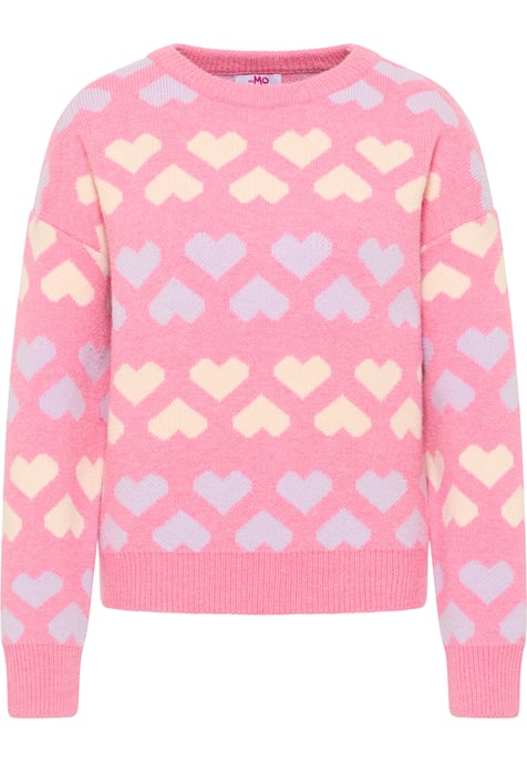 Mymo Strickpullover Damen Rosa - Image 1