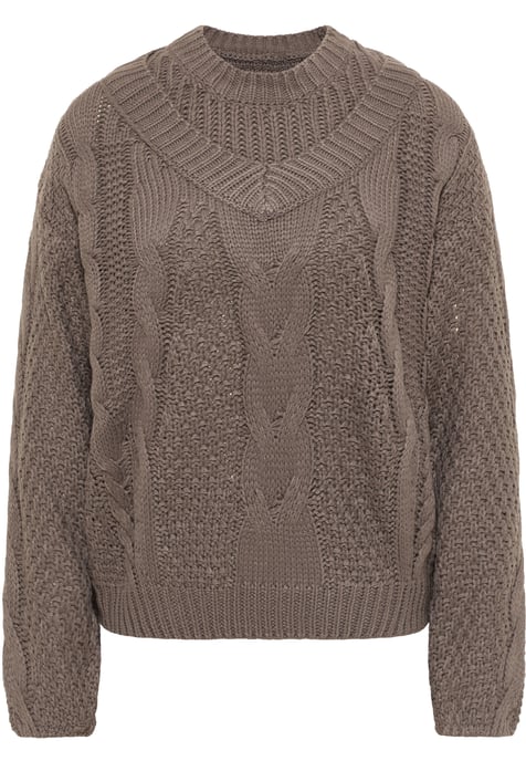Mymo Strickpullover Damen grau - Image 1