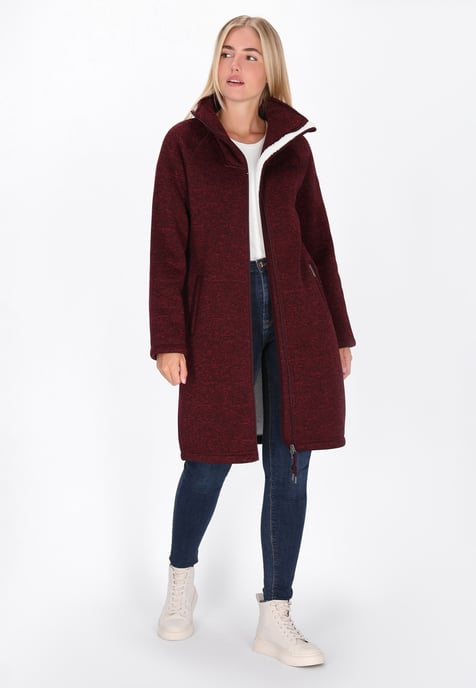 Schmuddelwedda Jacke Frauen Burgunder Melange - Image 2