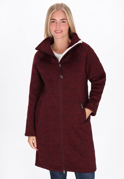 Schmuddelwedda Jacke Frauen Burgunder Melange - Image 3