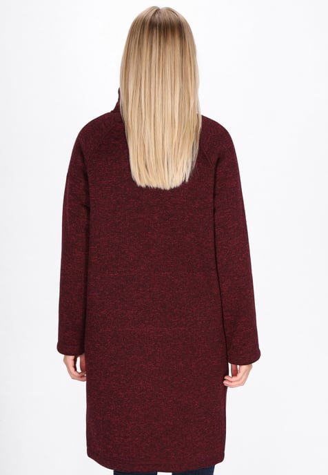 Schmuddelwedda Jacke Frauen Burgunder Melange - Image 4