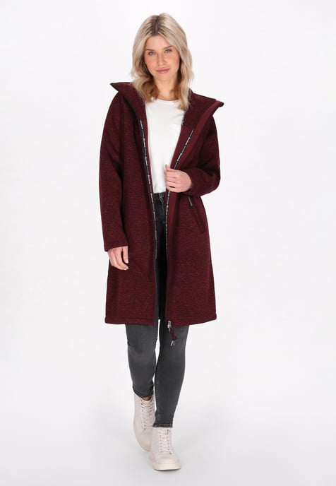 Schmuddelwedda Jacke Frauen Burgunder Melange - Image 2