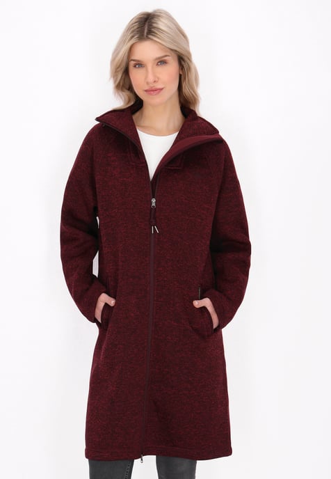 Schmuddelwedda Jacke Frauen Burgunder Melange - Image 3