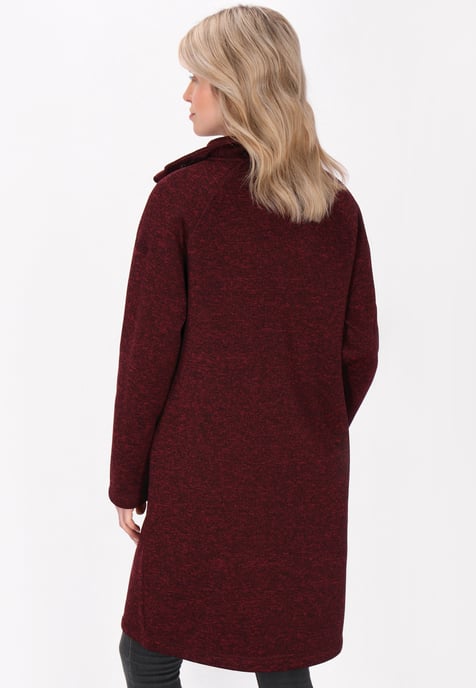 Schmuddelwedda Jacke Frauen Burgunder Melange - Image 4