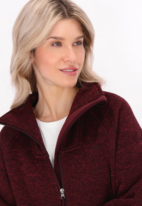 Schmuddelwedda Jacke Frauen Burgunder Melange - Image 5